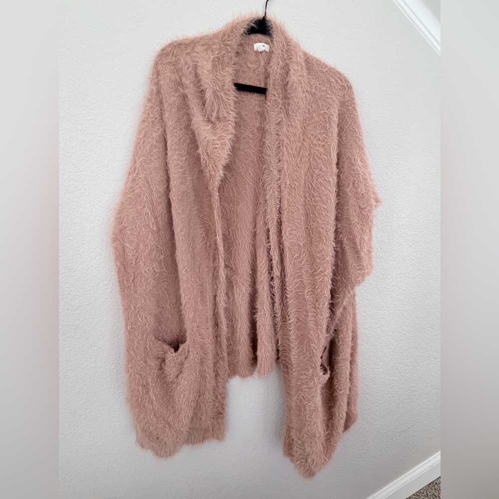 Aerie fuzzy open front cardigan